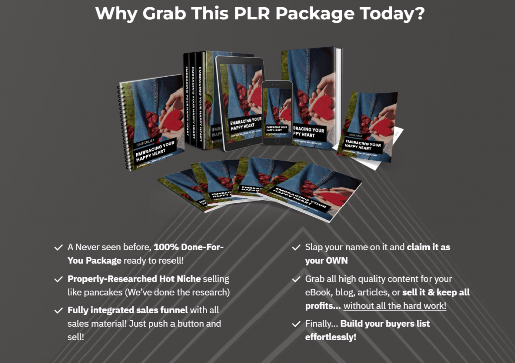 Embracing My Happy Heart PLR Review