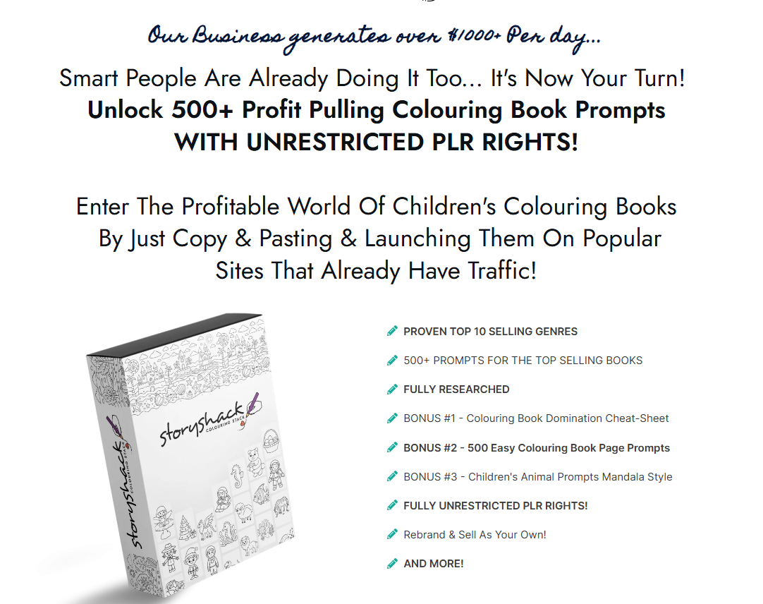 StoryShack colouring stack